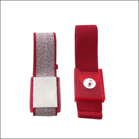 Handgelenkband rot 3 mm DK mit Metallrückseite