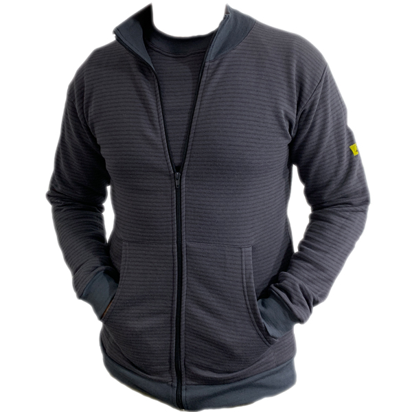 ESD203 Sweat-Jacke mit Taschen, anthrazit