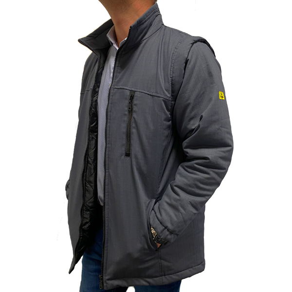 ESD215  Isojacke mit Taschen, anthrazit