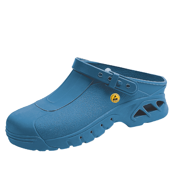 ABEBA ESD-Berufsschuh Modell 39610, Clog autoklavierbar, blau