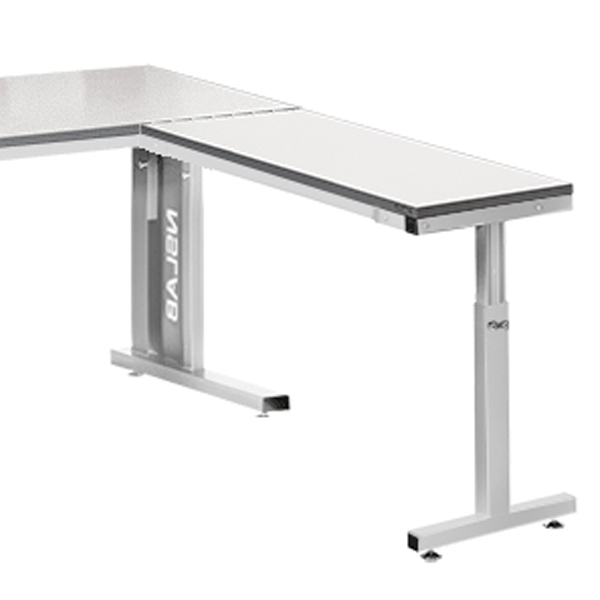 CWT-COM Eck-Anbautisch 1200 x 500 mm für Comfort ESD Arbeitstisch