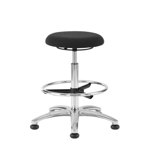 STANDBY Drehhocker SX-241 schwarz 60:85 cm Gleiter, inklusive Fußring