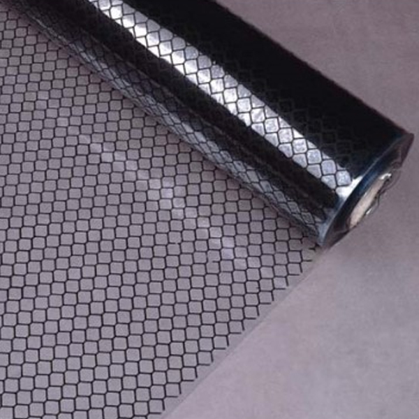 PVC03G Rollenware 1370 mm x 30 m, Stärke: 0,3 mm, klar mit Grid-Muster, ableitfähig