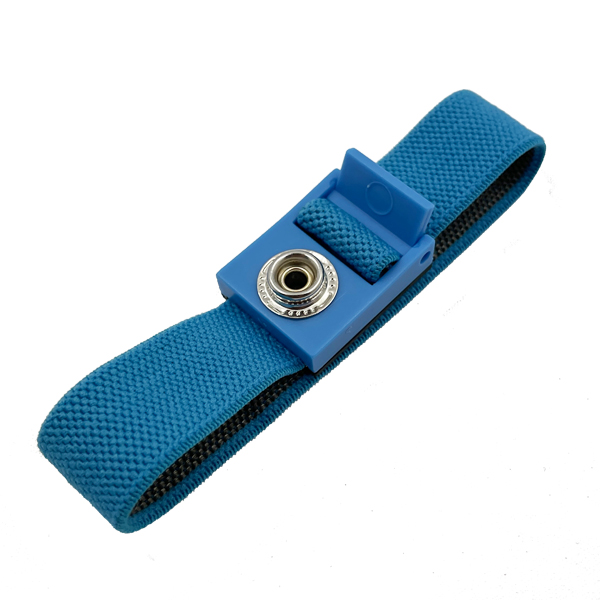 F10A Textilfaser-Handgelenksband, blau 10 mm Druckknopf