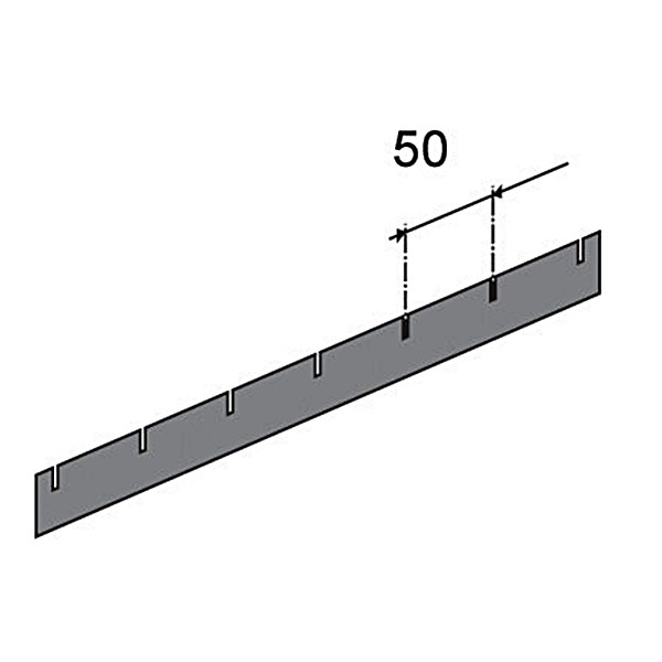 03-CSCL Längssteg 360 x 60 mm, 6 Kerben, Abstand 50 mm