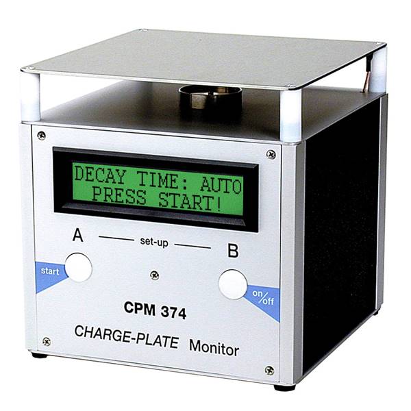 Charged Plate Monitor CPM-374 D inkl. Spannungsmesskopf und Handelektrode