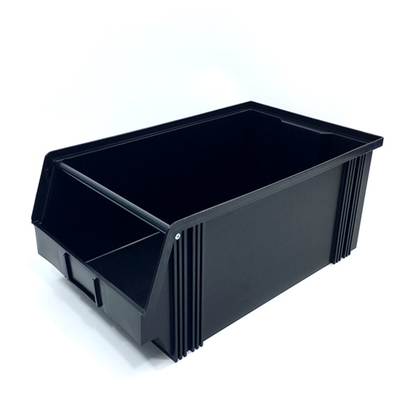 CB2MC Lagersichtkasten Classicbox 500 x 300 x 200 mm mit Tragebügel, schwarz