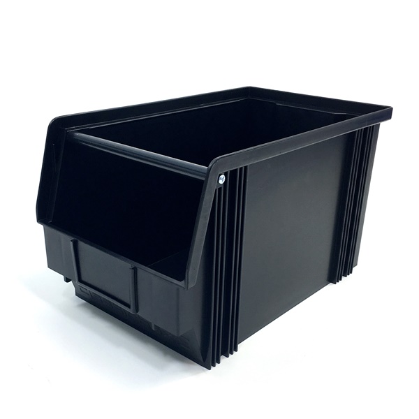 CB3MC Lagersichtkasten Classicbox 350 x 200 x 200 mm mit Tragebügel, schwarz