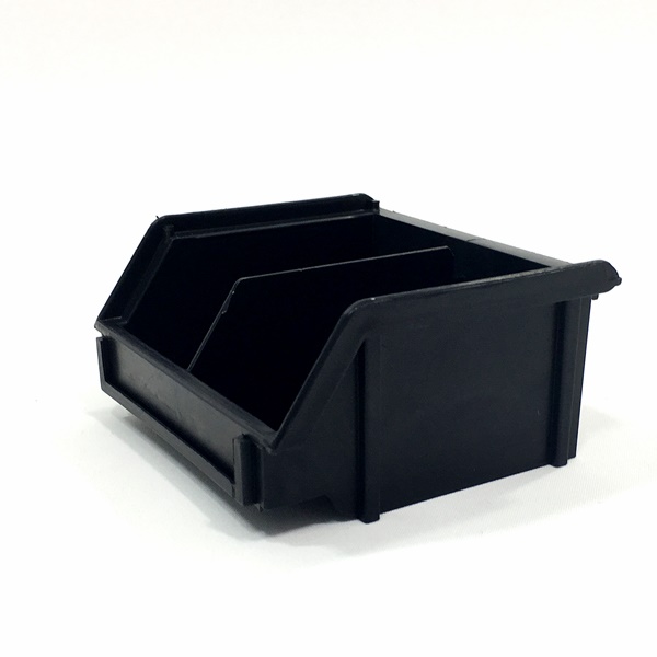 CB6DMC Lagersichtkasten Classicbox 95 x 100 x 50 mm (2 Nester innen), schwarz