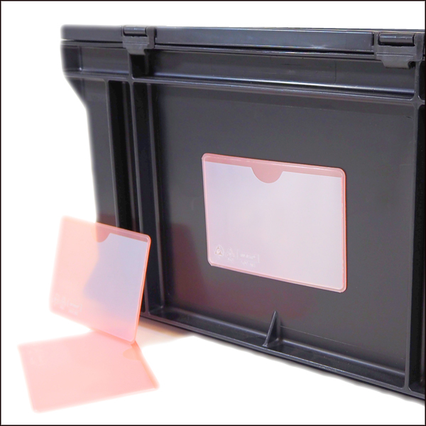 Etikettentasche PVC, 118 x 80 x 0,25 mm, selbstklebend, transparent, MM = 10Stk.