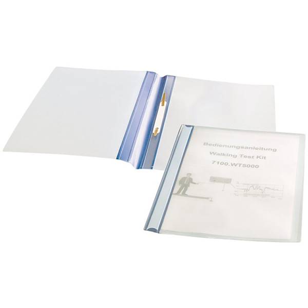 IDP-STAT® Schnellhefter DIN A4, blau/transparent, 25 Stk.