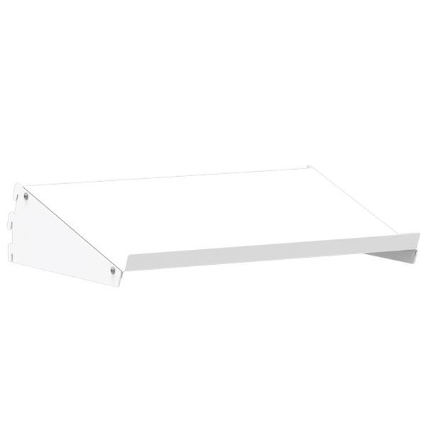 Regalboden 1/2 Stahl ESD 600 x 305 mm, Neigung verstellbar, RAL 7035 - lichtgrau