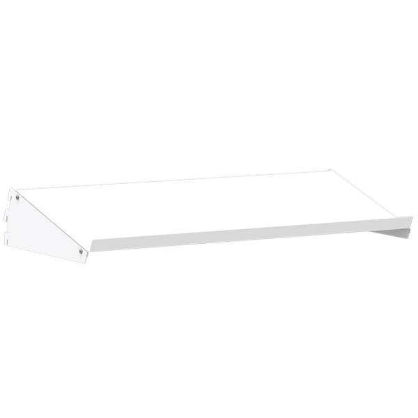 Regalboden 1/2 Stahl ESD 1000 x 305 mm, Neigung verstellbar, RAL 7035 - lichtgrau