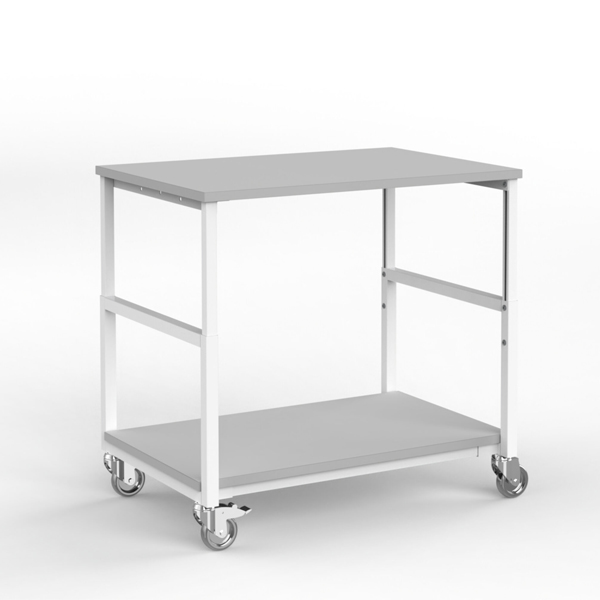 Tischwagen ESD 1000 x 700 mm, manuelle Höhenverstellung 610-960 cm, RAL 7035 - lichtgrau