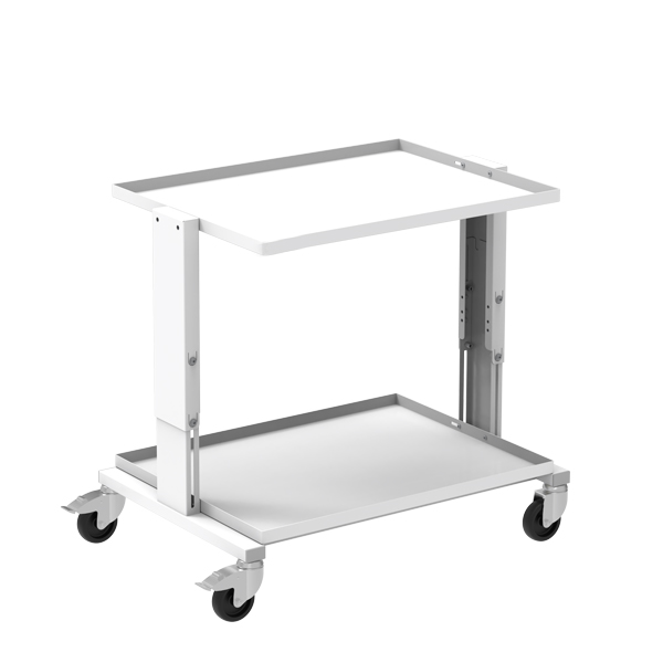 Tischwagen Technik ESD 900 x 625 mm, manuelle Höhenverstellung 645-945 cm, RAL 7035 - lichtgrau