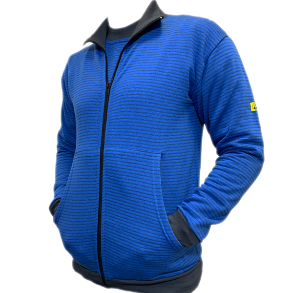 ESD203 Sweat-Jacke mit Taschen, royalblau